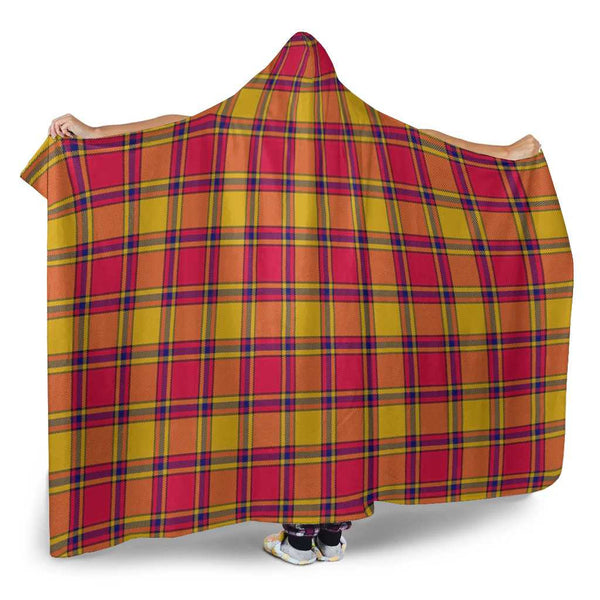 Scottish Scrymgeour Clan Tartan Hooded Blanket Tartan Plaid 2