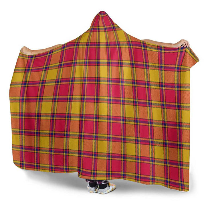 Scottish Scrymgeour Clan Tartan Hooded Blanket Tartan Plaid 3