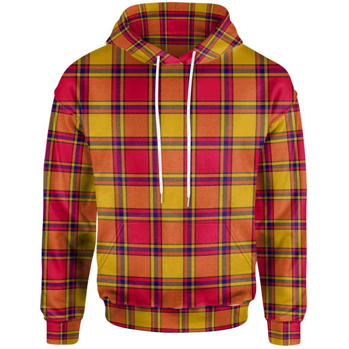 Scottish Scrymgeour Clan Tartan Hoodie Front Side Tartan Plaid