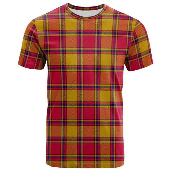 Scottish Scrymgeour Clan Tartan T-Shirt Front Side Tartan Plaid