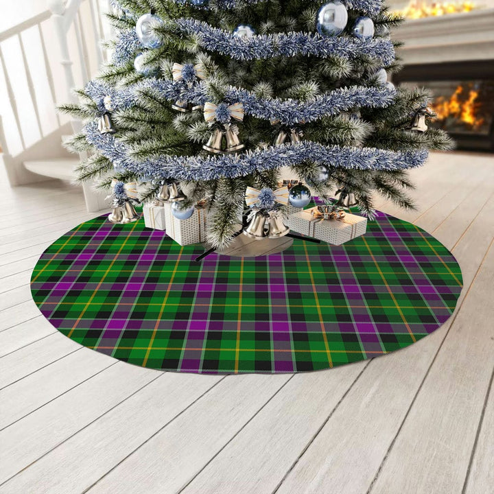 Scottish Selkirk Clan Tartan Christmas Tree Skirt No Tassels 3 Tartan Plaid