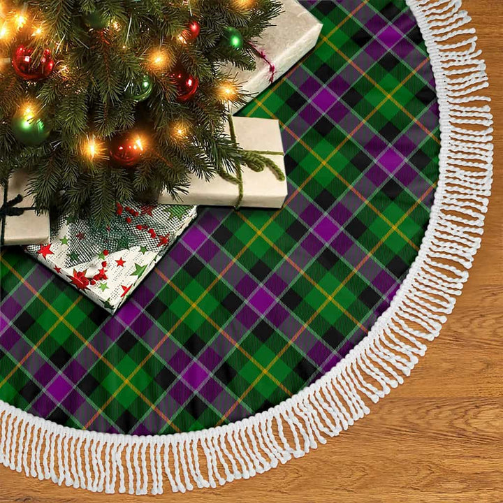 Scottish Selkirk Clan Tartan Christmas Tree Skirt Tassels 2 Tartan Plaid
