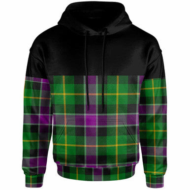 Scottish Selkirk Clan Tartan Hoodie - Horizontal Style Front Side Tartan Plaid
