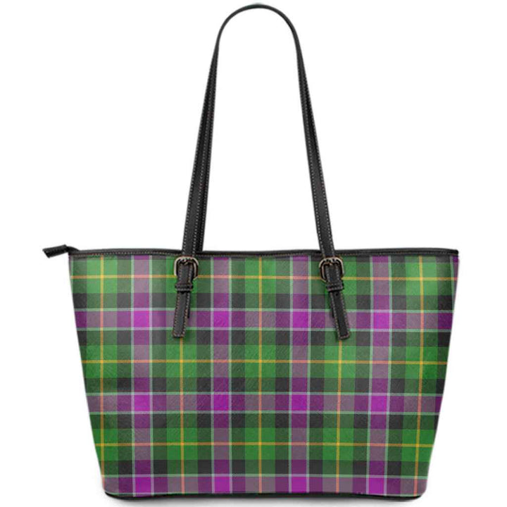 Scottish Selkirk Clan Tartan Leather Tote Tartan Plaid