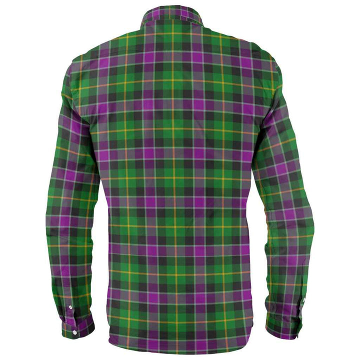 Scottish Selkirk Clan Tartan Long Sleeve Shirt Back Side Tartan Plaid