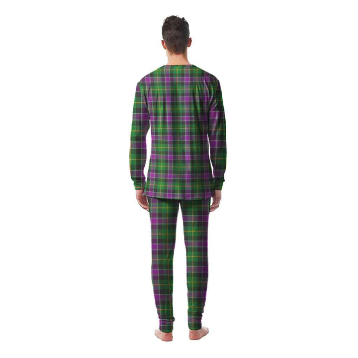 Scottish Selkirk Clan Tartan Pajama Set Men Back Side Tartan Plaid