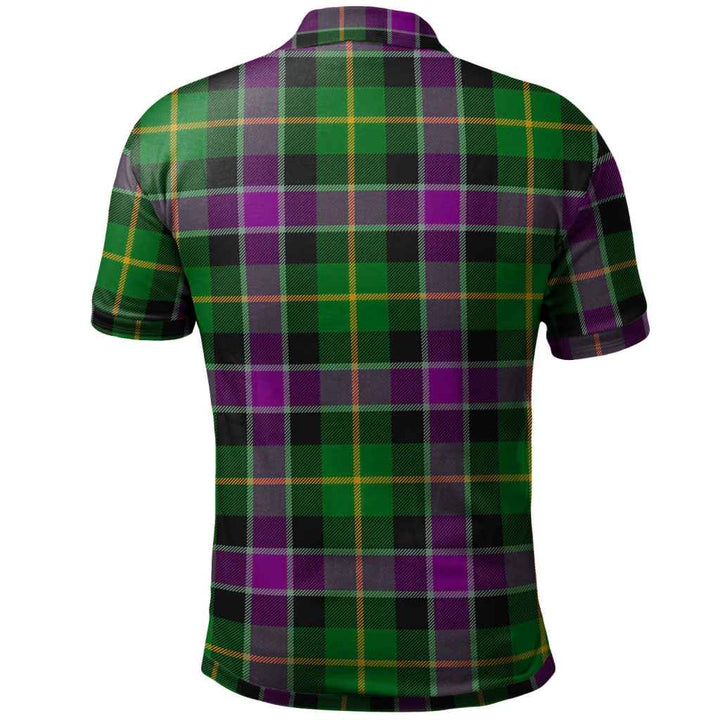 Scottish Selkirk Clan Tartan Polo Shirt Back Side Tartan Plaid