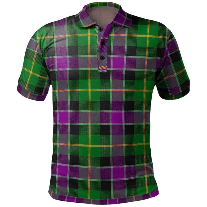 Scottish Selkirk Clan Tartan Polo Shirt Front Side Tartan Plaid