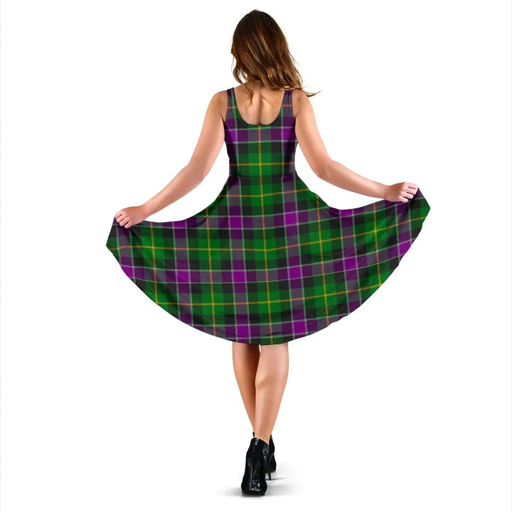 Scottish Selkirk Clan Tartan Women Midi Dress