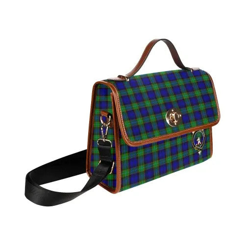 Scottish Sempill Clan Crest Tartan Waterproof Canvas Bag Tartan Plaid 3