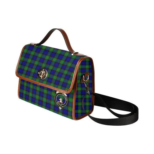 Scottish Sempill Clan Crest Tartan Waterproof Canvas Bag Tartan Plaid 4