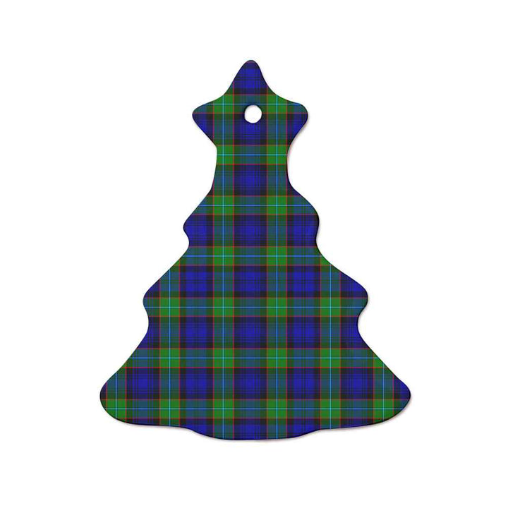 Scottish Sempill Modern Clan Tartan Ceramic Ornament  Tree Shape Tartan Plaid
