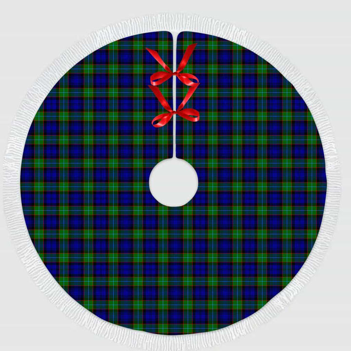 Scottish Sempill Modern Clan Tartan Christmas Tree Skirt Tassels 1 Tartan Plaid