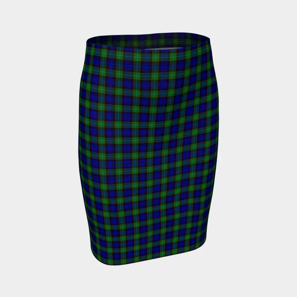 Scottish Sempill Modern Clan Tartan Fitted Skirt Tartan Plaid 1