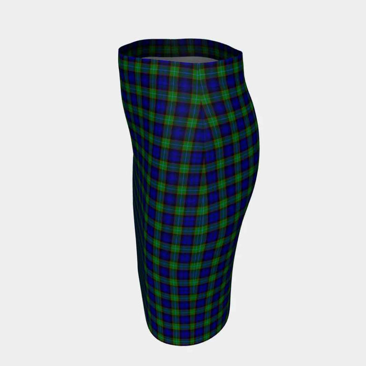 Scottish Sempill Modern Clan Tartan Fitted Skirt Tartan Plaid 2