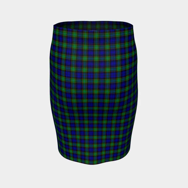 Scottish Sempill Modern Clan Tartan Fitted Skirt Tartan Plaid 4