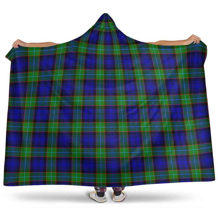 Scottish Sempill Modern Clan Tartan Hooded Blanket Tartan Plaid 1