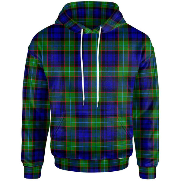 Scottish Sempill Modern Clan Tartan Hoodie Front Side Tartan Plaid