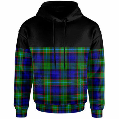 Scottish Sempill Modern Clan Tartan Hoodie - Horizontal Style Front Side Tartan Plaid