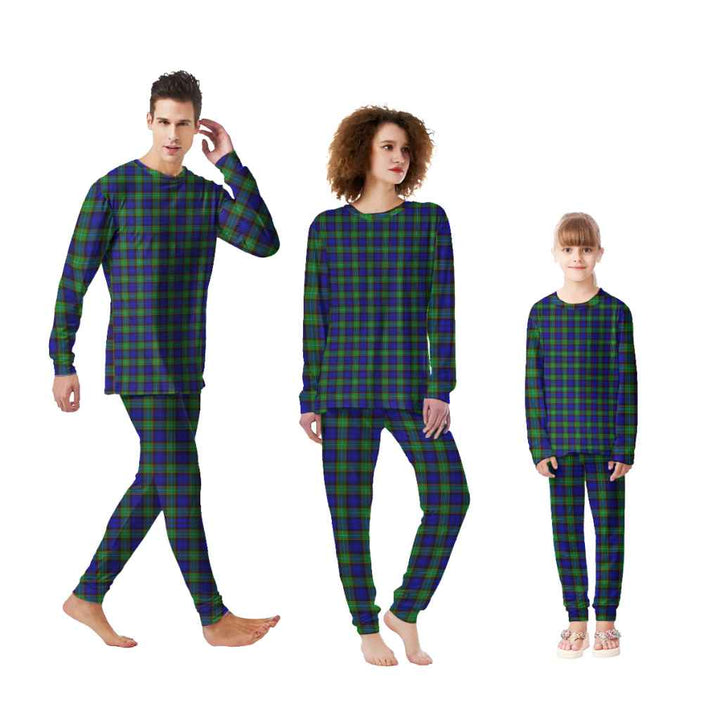 Scottish Sempill Modern Clan Tartan Pajama Set Tartan Plaid