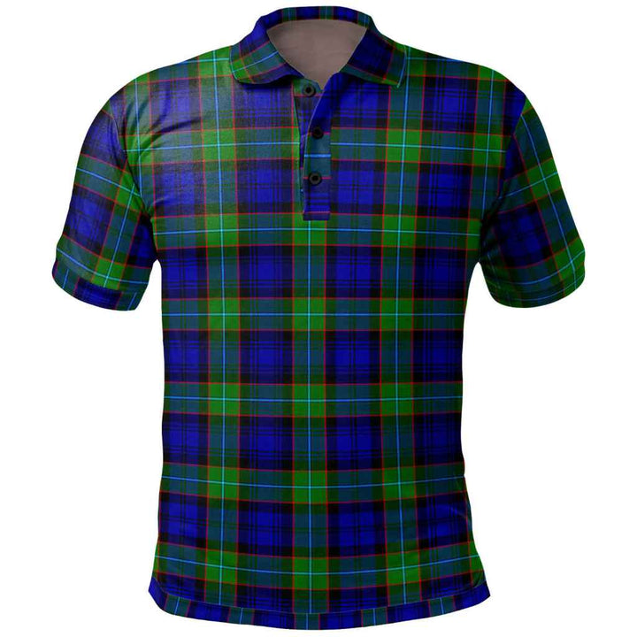 Scottish Sempill Modern Clan Tartan Polo Shirt Front Side Tartan Plaid