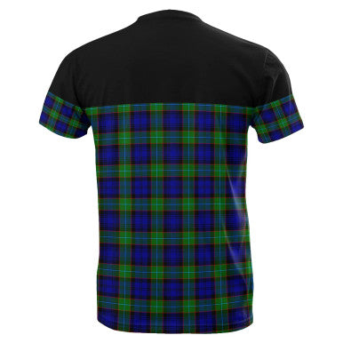 Scottish Sempill Modern Clan Tartan T-Shirt Horizontal Style Back Side Tartan Plaid