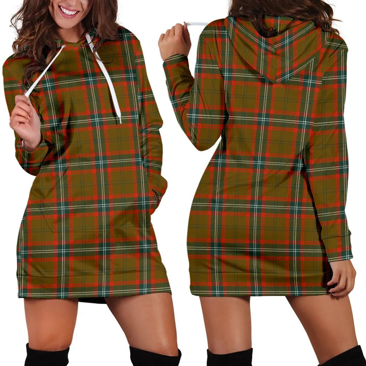 Scottish Seton Hunting Modern Clan Tartan Hoodie Dress