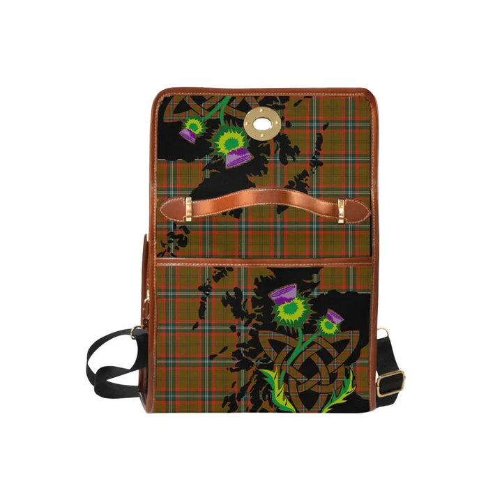 Scottish Seton Hunting Modern Clan Tartan Waterproof Canvas Bag With Thistle Tartan Plaid 6