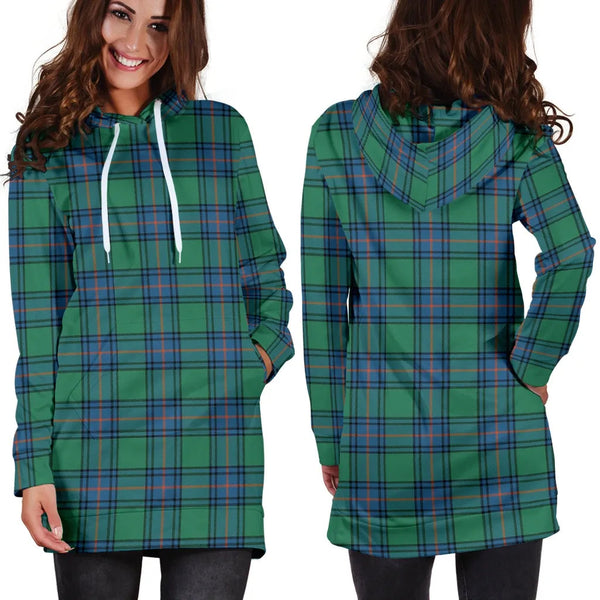 Scottish Shaw Ancient Clan Tartan Hoodie Dress