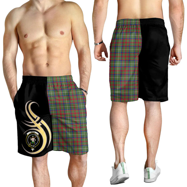 Scottish Shaw Green Modern Clan Crest Tartan Believe in Me Men's Shorts