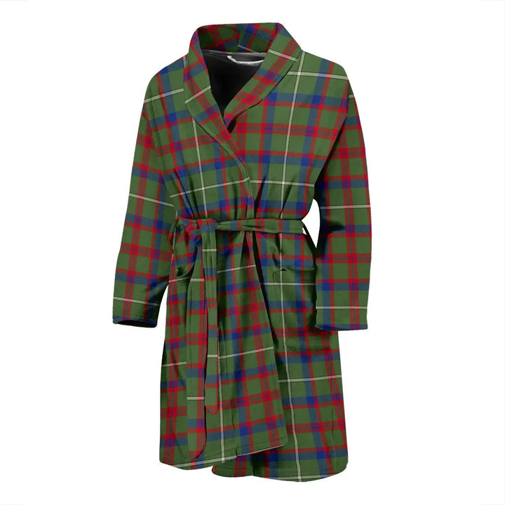 Scottish Shaw Green Modern Clan Tartan Bathrobe 1