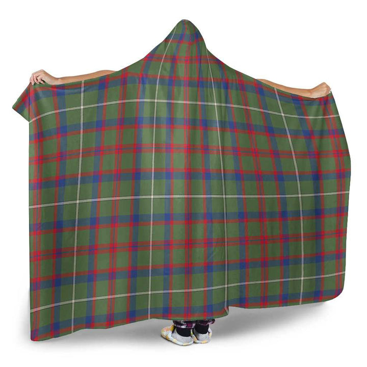 Scottish Shaw Green Modern Clan Tartan Hooded Blanket Tartan Plaid 2