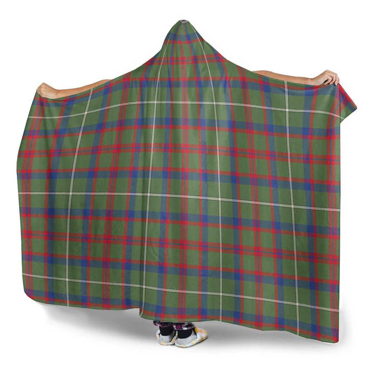 Scottish Shaw Green Modern Clan Tartan Hooded Blanket Tartan Plaid 3