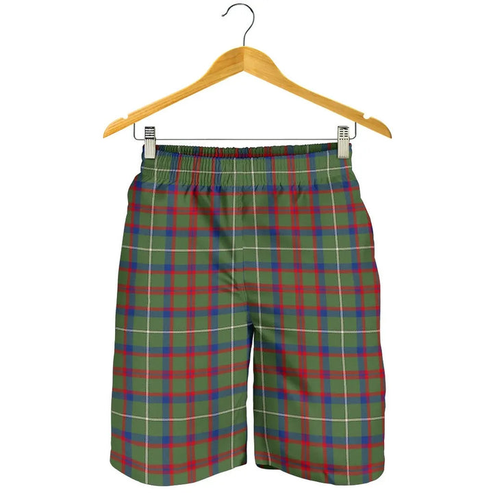 Scottish Shaw Green Modern Clan Tartan Men's Shorts