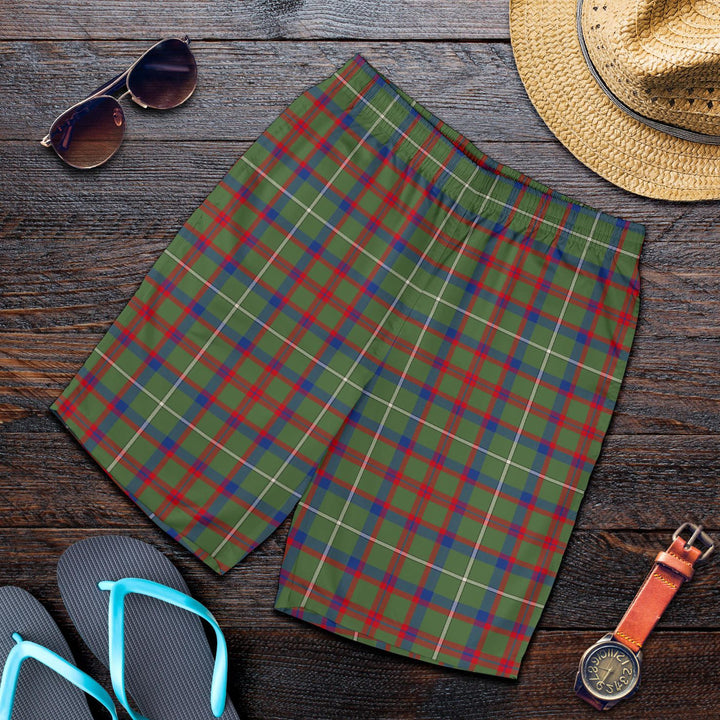 Scottish Shaw Green Modern Clan Tartan Men's Shorts