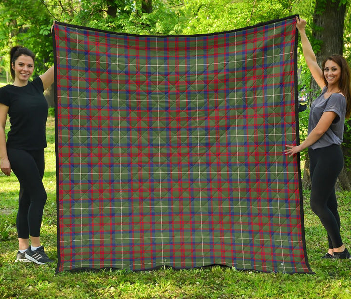 Scottish Shaw Green Modern Clan Tartan Quilt Tartan Plaid 1