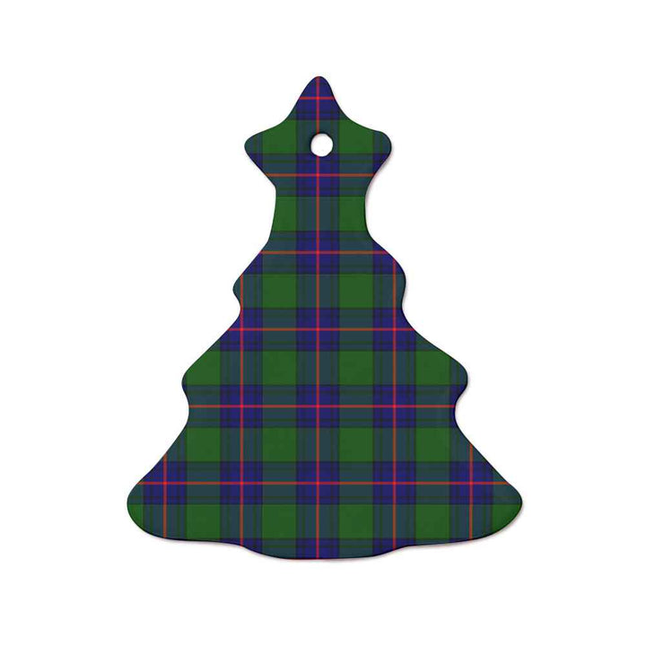 Scottish Shaw Modern Clan Tartan Ceramic Ornament  Tree Shape Tartan Plaid