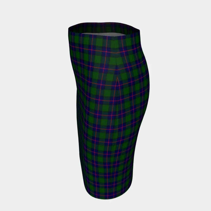Scottish Shaw Modern Clan Tartan Fitted Skirt Tartan Plaid 2