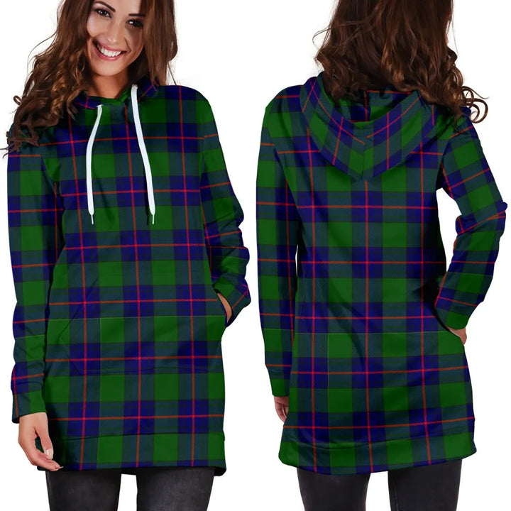 Scottish Shaw Modern Clan Tartan Hoodie Dress