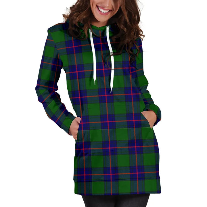 Scottish Shaw Modern Clan Tartan Hoodie Dress