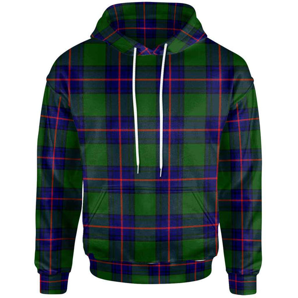 Scottish Shaw Modern Clan Tartan Hoodie Front Side Tartan Plaid