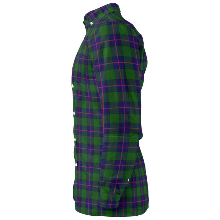 Scottish Shaw Modern Clan Tartan Long Sleeve Shirt Tartan Plaid