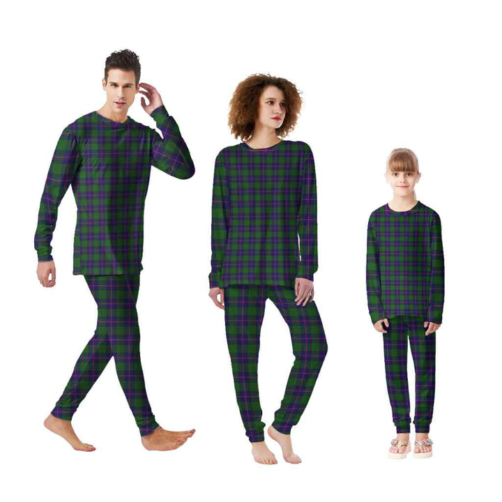 Scottish Shaw Modern Clan Tartan Pajama Set Tartan Plaid