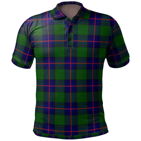 Scottish Shaw Modern Clan Tartan Polo Shirt Front Side Tartan Plaid