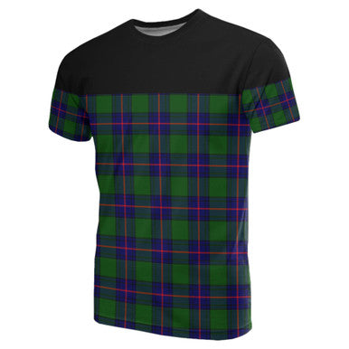Scottish Shaw Modern Clan Tartan T-Shirt Horizontal Style Front Side Tartan Plaid