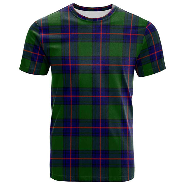 Scottish Shaw Modern Clan Tartan T-Shirt Front Side Tartan Plaid
