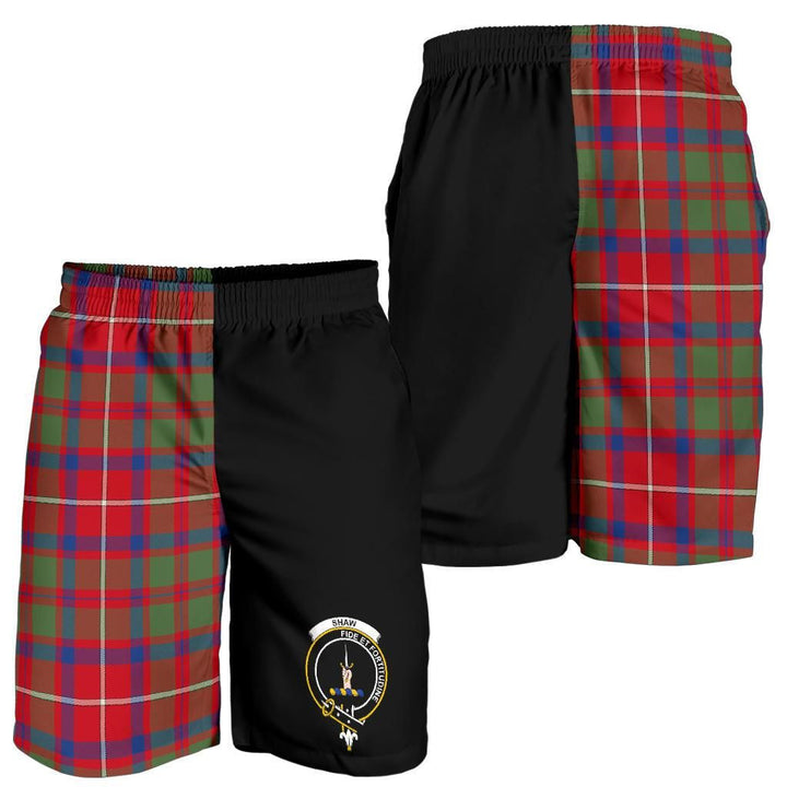 Scottish Shaw of Todarroch Clan Crest Tartan Half of Me Men's Shorts