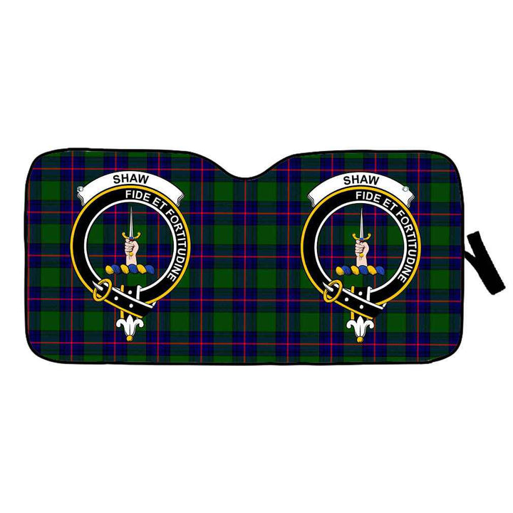 Scottish Shaw (of Tordarroch) Clan Crest Tartan Car Windshield Sun Shade Tartan Plaid 1