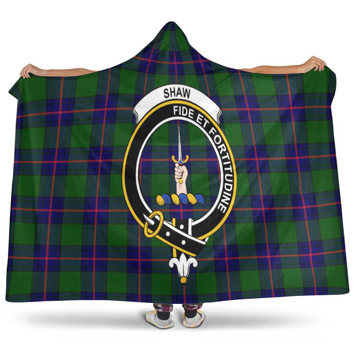 Scottish Shaw (of Tordarroch) Clan Crest Tartan Hooded Blanket Tartan Plaid 1