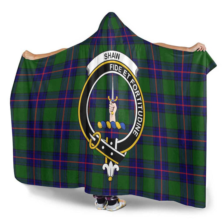 Scottish Shaw (of Tordarroch) Clan Crest Tartan Hooded Blanket Tartan Plaid 3
